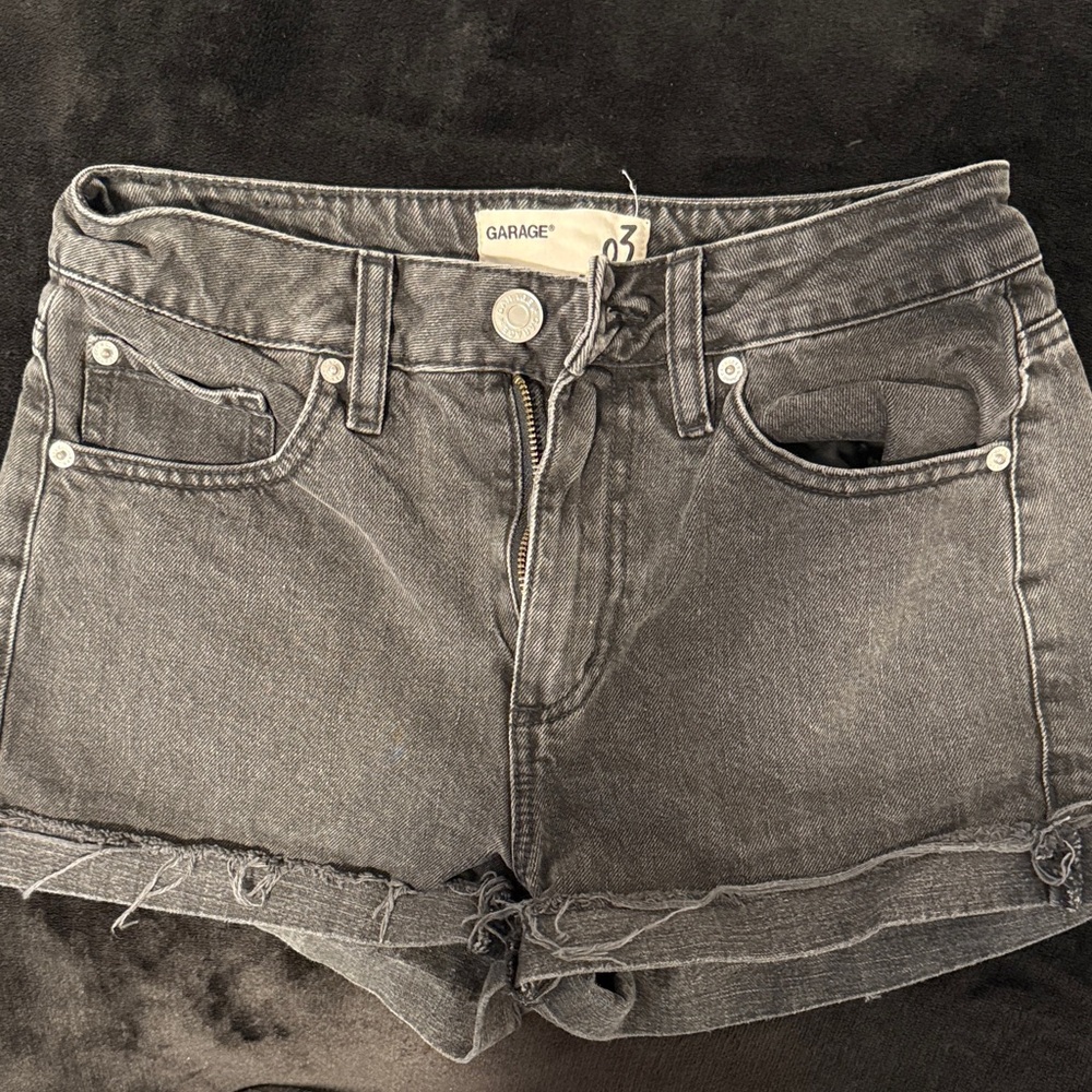 Garage Women's Dark Gray Jean Shorts